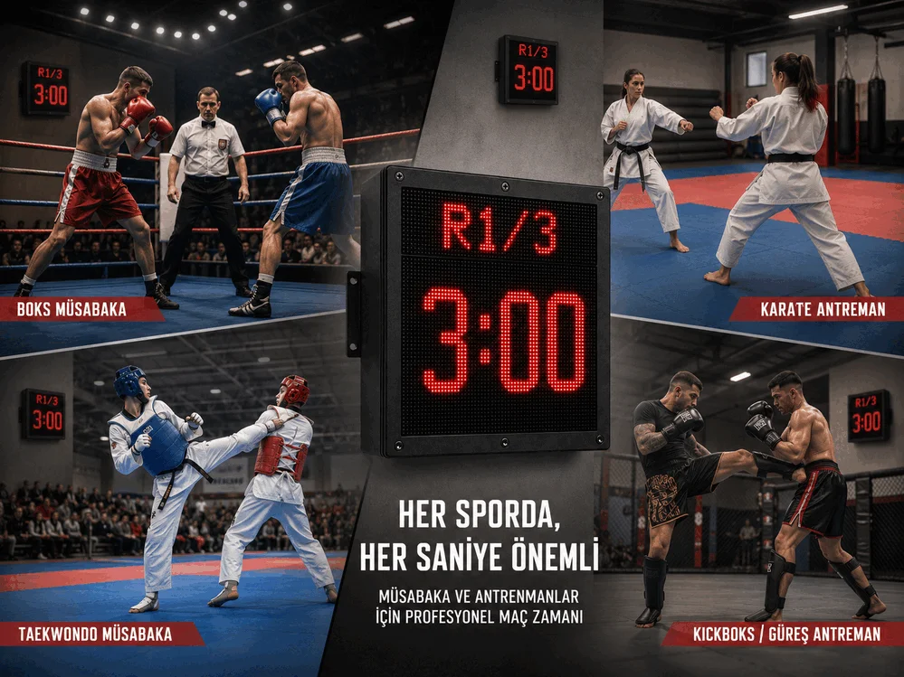 Dövüş Sporları Duvar Kronometresi 3
