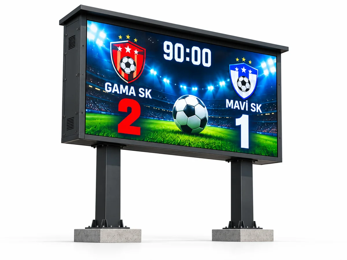 LED Ekran Futbol Skorbordu - GAMA Teknoloji endüstriyel LED pano ve skorbord 2